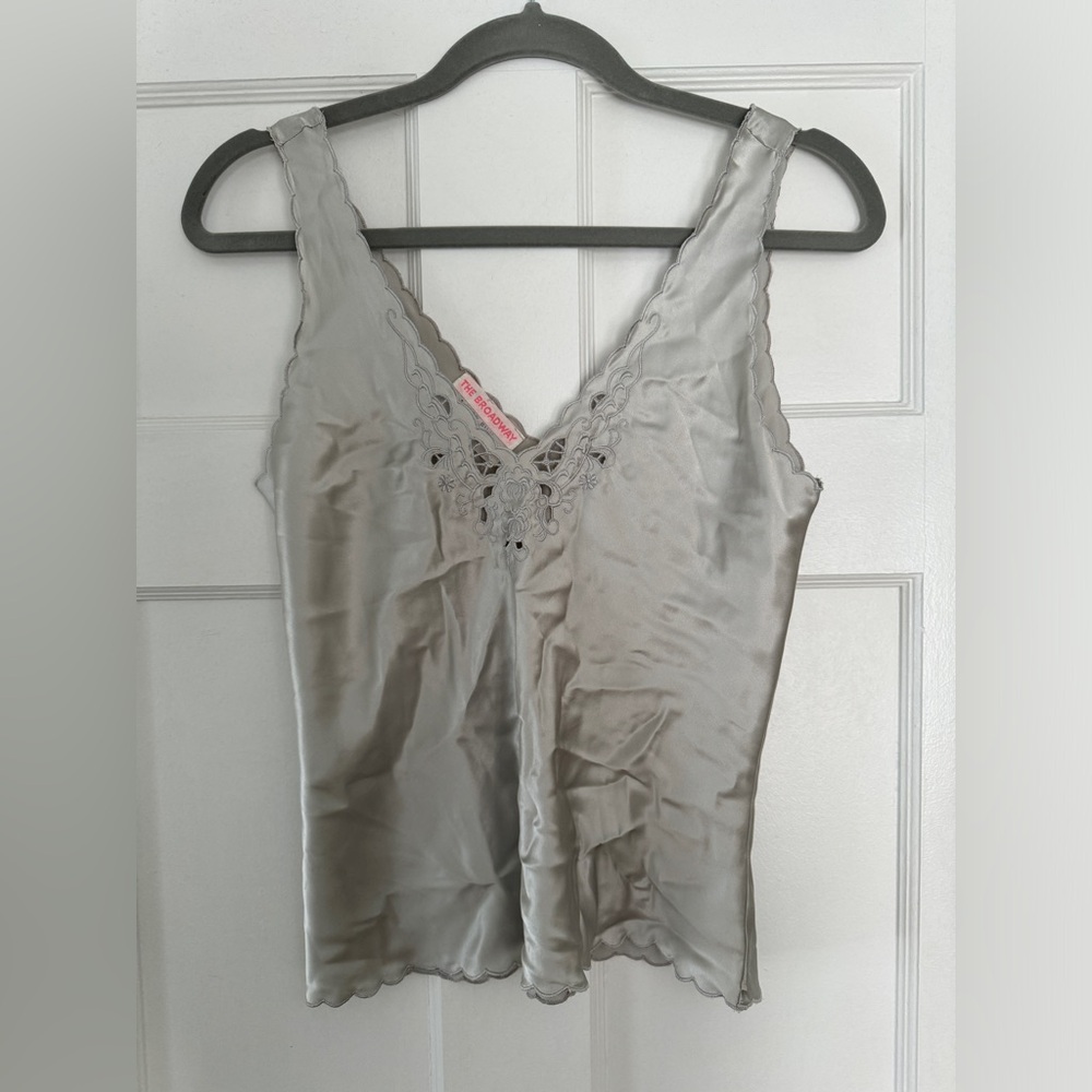 Set of 4 vintage silk tanks